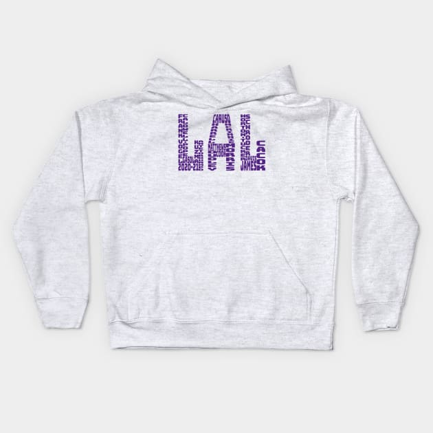 Los Angeles Lakers 2020 - 2021 Kids Hoodie by gin3art